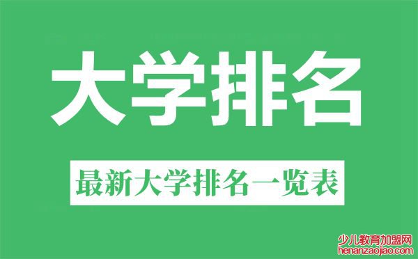 2022年四川省大学排名一览表,最新大学排行榜