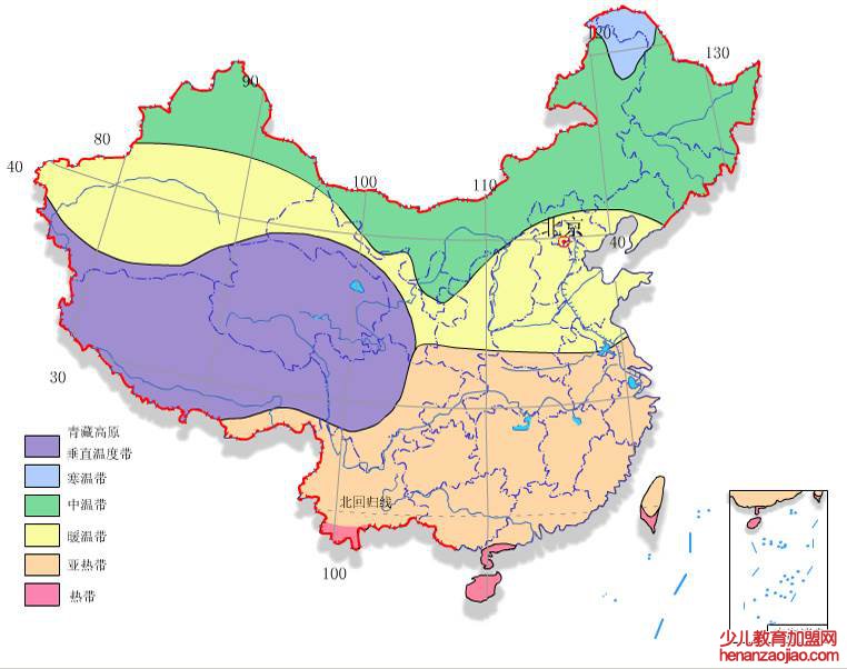 中国的四大地理区域分别是什么？